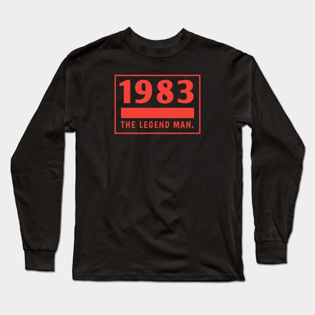 1983 birthday Long Sleeve T-Shirt by BlackMeme94